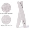 12 Pcs Professional Nail Files 100/180 Grit Double Sided Half