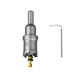 SALI 1-1/16" (27mm) TCT Hole Saw Kit Tungsten Carbide Tipped Hole Saw Drill Bit with Titanium-Plated Pilot Drill bit for Metal, Stainless Steel, Iron, Wood, Plastic