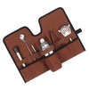 Canvas Cocktail Set Carry Bag Portable Folding Roll Strap Professional