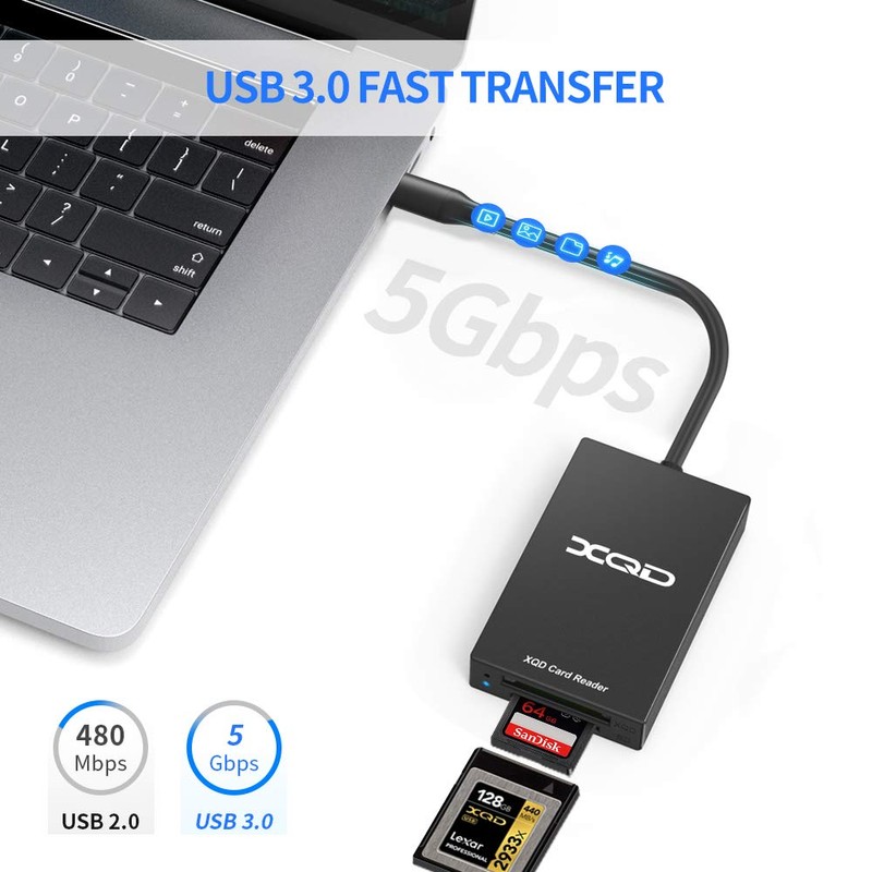 Rocketed C Type XQD / SD Card Reader Dual Slot