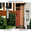 CTOL Solar Address Sign - Double-Sided LED Illuminated House Numbers,