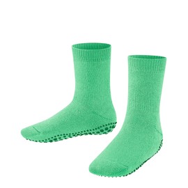 FALKE Unisex Children's Catspads K Hp Cotton Wool Non-Slip Nubs 1 Pair, Green Spring Bud 7521
