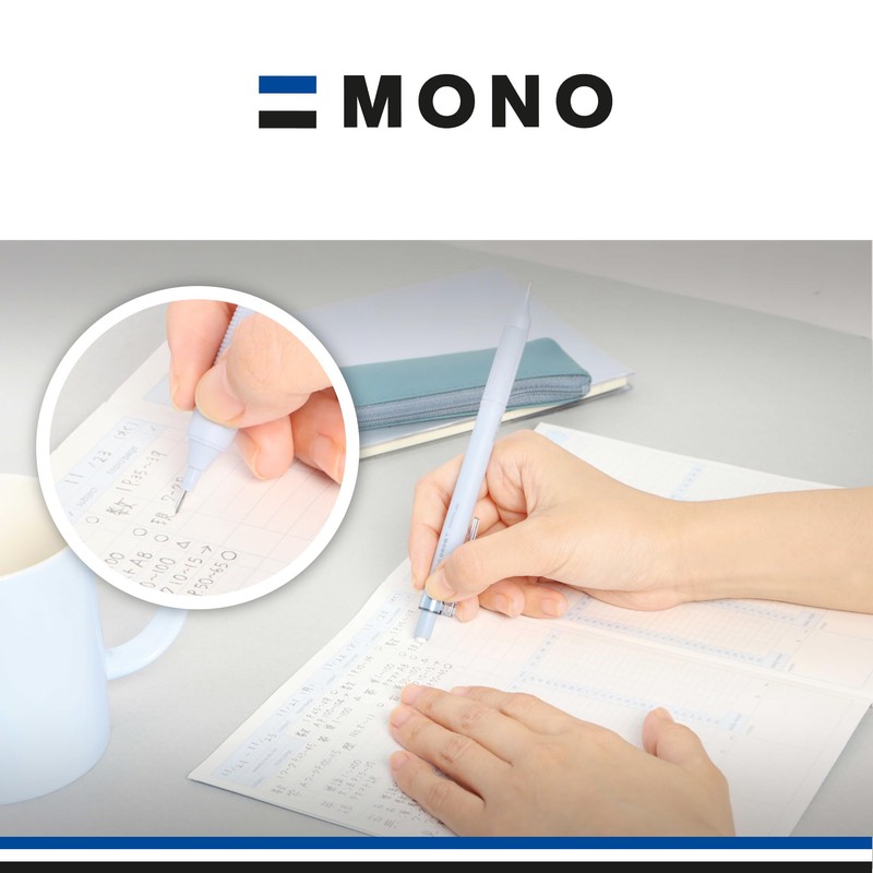 Tombow Mechanical Pencil Mono Graph Lite Smokey Blue, Precision Tip,