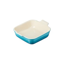 Le Creuset Stoneware Heritage Square Dish, 3 qt. (9"), Caribbean
