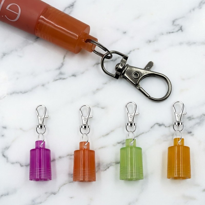 4 pcs Keychain Cap for e.l.f. Squeeze Me 0.21 oz
