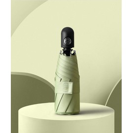 Folding Parasol, Lightweight, Compact, Rain or Shine, 8 Ribs, Compact, Chic Simple, Stylish, Folding Umbrella, Light Green