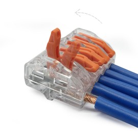 Dicio Lever Wire Connectors Nuts UL Listed: Lever Wire Connectors 5 Port 10 PCs Electrical Connectors Wiring Connectors Kit for 28-14 Gauge Wires