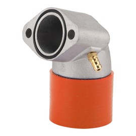 GOOFIT Orange Motorcycle Carburetor Intake Manifold Inlet Pipe Replacement for GY6 150