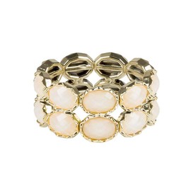 Boland 64507 – Bracelet with Gemstones, 1 Piece, One Size, Gold, Rose, Fashion Jewellery, Bracelet, Accessory, Costume, Fancy Dress, Outfit, Carnival, Theme Party