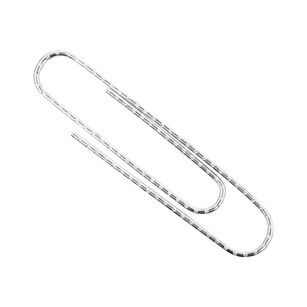 ACCO Paper Clips, Non-skid, No.4 Jumbo Size, Box Of 100