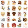 50Pcs Golden Retriever Stickers, Cute Dog Vinyl Stickers Decals for