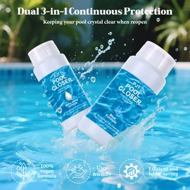 Winter Closing Kit -3 in 1 Pool Closing Kit for Above Ground Pool and Inground Pools, Pool Clarifier for Pool Winterizing Easy to Use - Up to 30,000 Gallon
