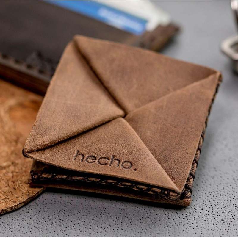 hecho. Coin Bag, Dark wood, Casual