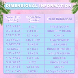 100 Pack Mylar Bags with Clear Window,Food Storage Smell Proof Bags,Scratch Resistant Hand Holographic Packaging,Resealable Bags for Small Bussiness Cookies Candy Sample (Holographic, 3.54*6.31 inch)