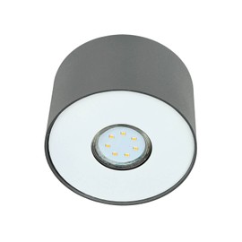Modern Lighting Ceiling Light Diameter 13 cm Round Grey Silver GU10 9 cm High Spotlight Living Room Hallway Kitchen
