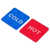PATIKIL Self Stick Hot/Cold Water Label, 4 Pairs/8 Pack Acrylic