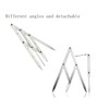 Eterspr Eyebrow Ruler, Silver Cut, Stainless Steel Eyebrow Measuring Ruler,