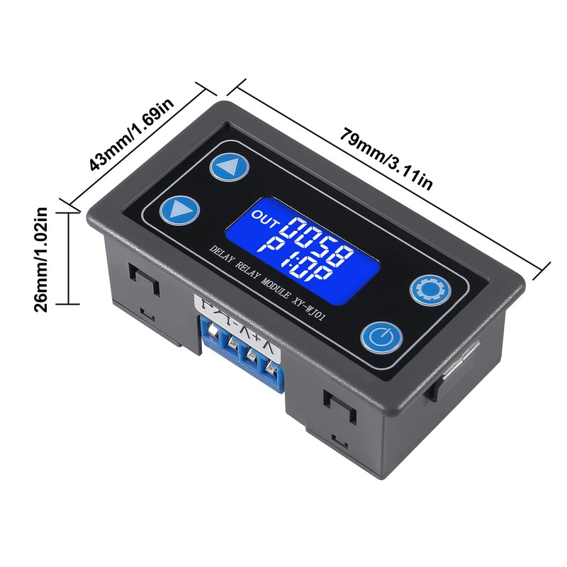 2pcs Delay Relay Module DC 6-30V Timer Relay 12V 24V