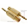 CablesOnline 10-Pack 3.5mm Stereo TRS Male Plug to RCA Female