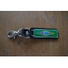 Brazil Leather Keychain with key Ring / Clip- Brasil Flag
