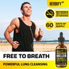HERBIFY Mullein Drops - Lung Cleanse - Leaf Extract -