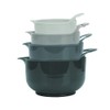 BoxedHome 4 Pack Nesting Mixing Bowl with Pour Spout and