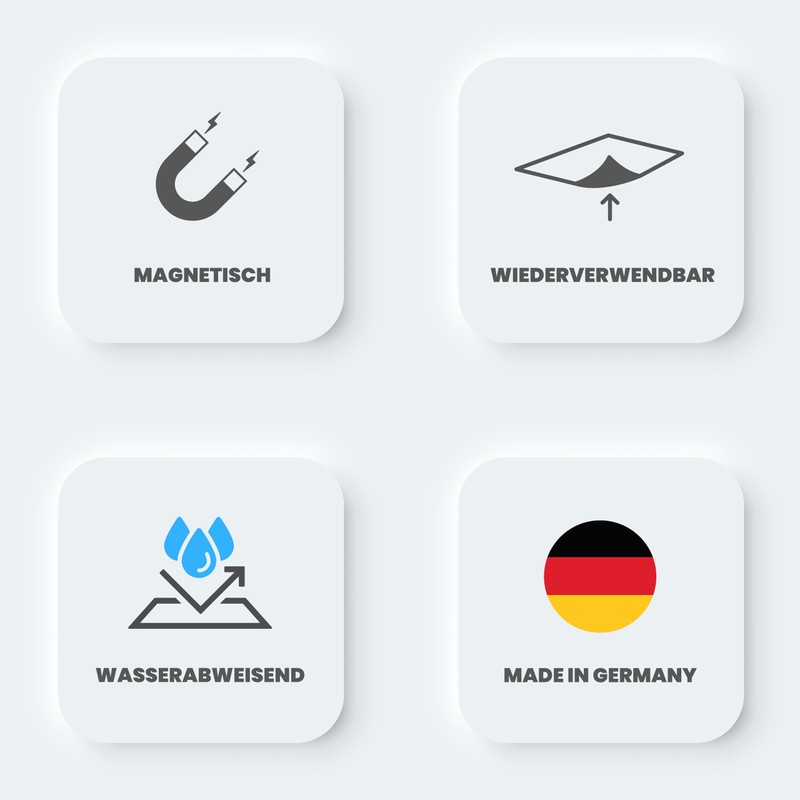 20 Colourful Magnets (Diameter 2 cm): 10 Laughing Green and