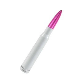 VMS WHITE PINK BULLET ANTENNA FOR CHEVY SILVERADO AND GMC SIERRA UP TO 2006