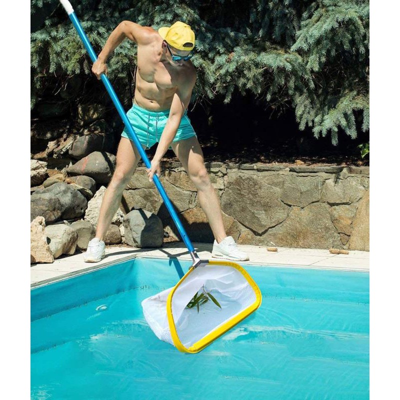 PetZon Professional Pool Net, Heavy Duty Skimmer Rake with Aluminum