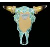 Figures Shop GmbH Wall Relief – Turquoise Cow Head with