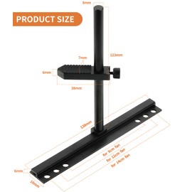 GPU Support Bracket, Adjustable Aluminum Anti Sag GPU Bracket, Video Graphics Card Support GPU Stand Holder with Hidden Magnet and Anti-Slip Pad, 123mm