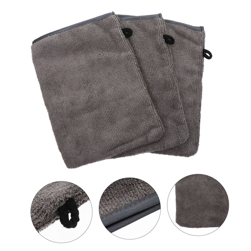 NOLITOY 3Pcs Makeup Remover Gloves Facial Cleaning Mitts for Gentle
