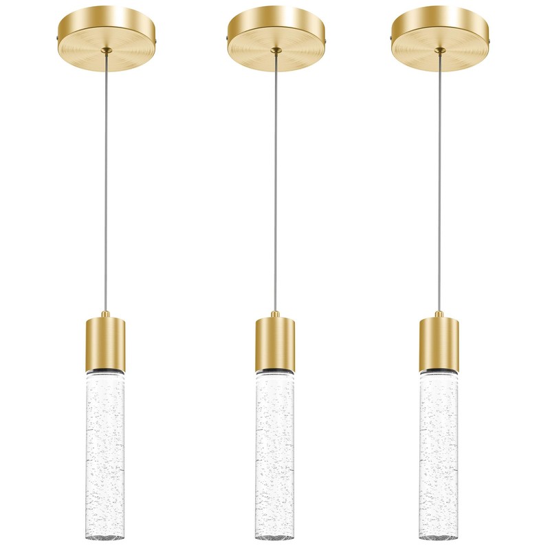 Esfos Pendant Lights Kitchen Island 3 Pack, 6500K Modern Kitchen