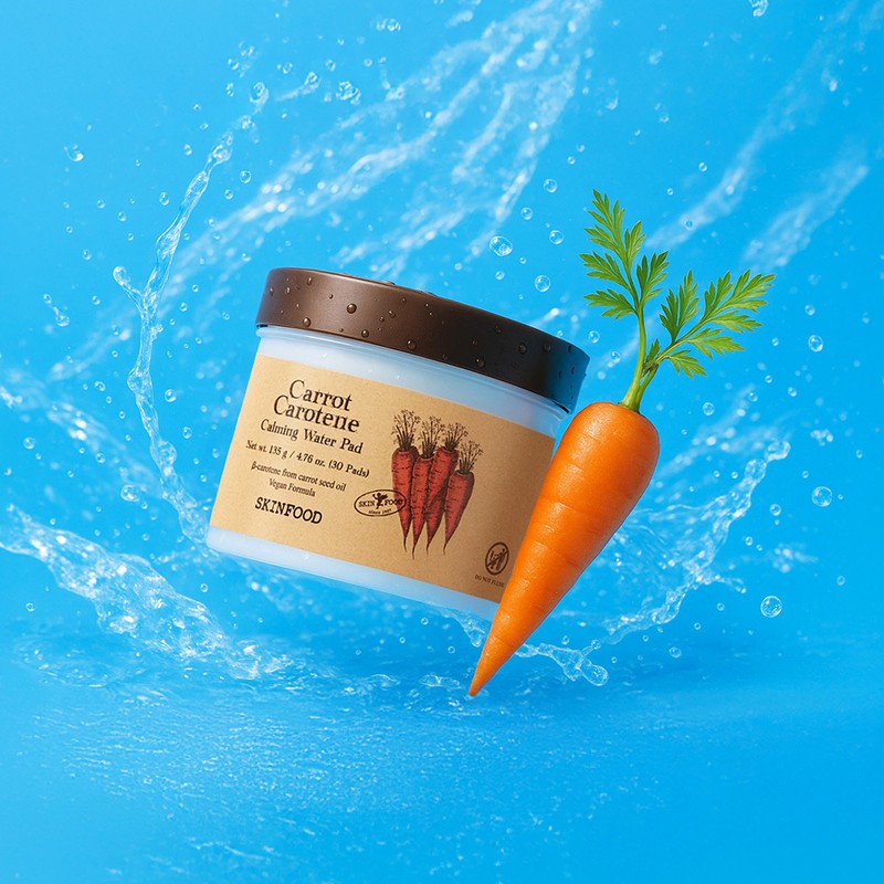 skin food [Skinfood] Carrot Carotene Calming Water Pads 30 sheets