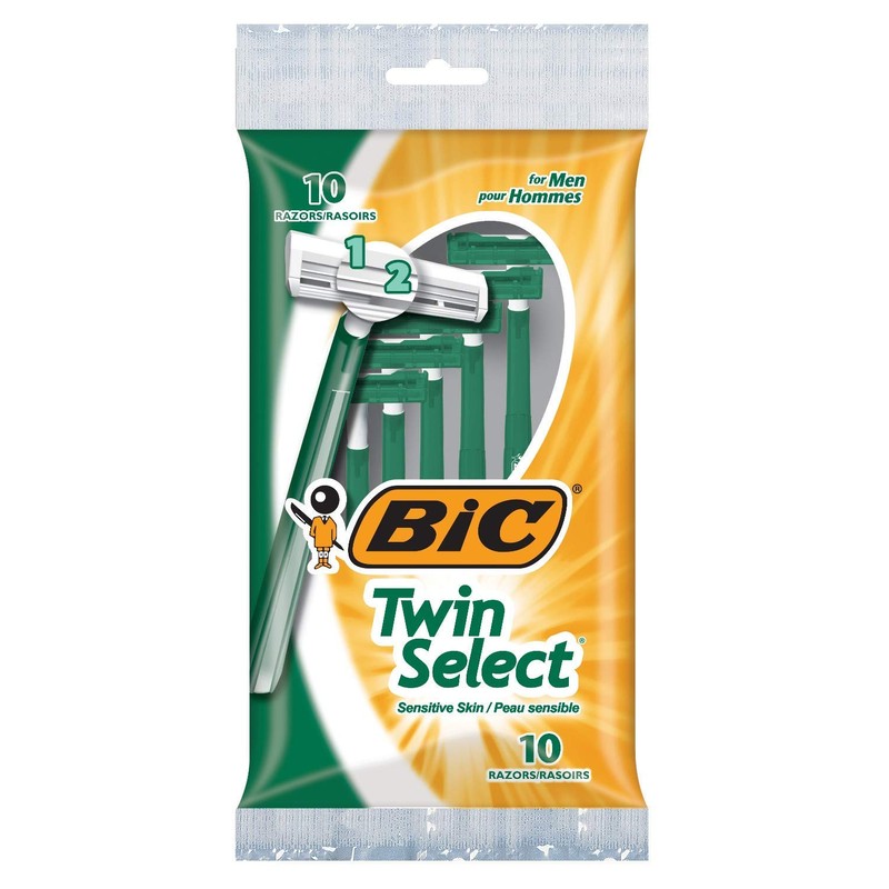 Bic Shaver para hombre Twin Select Sensitive 10 unidades (paquete