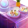 40P Purple Laser Paper Cups,9oz Disposable Tableware Holographic Party Cup