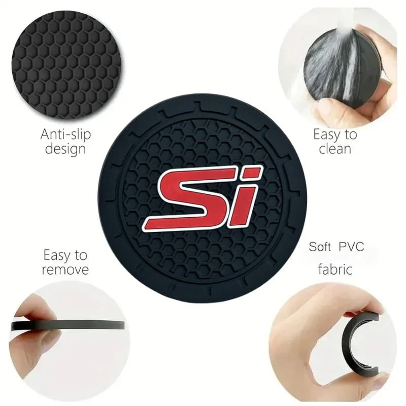Car Cup Holder Coasters 2PCS 2.75 Inch Coasters for Honda
