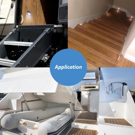 Dream Lighting Caravan Step Light 12v LED Courtesy Deck Stairway Light for RV Campervan Motorhome Camper Trailer Boat Waterproof Pack of 2