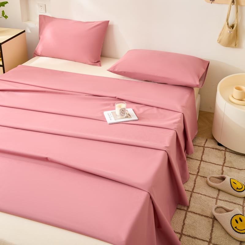 Waterproof Bed Sheet Flat Sheets Queen Size