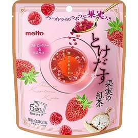 Meito Sugar Demon Fruit Tea Strawberry & Raspberry 5 Piece