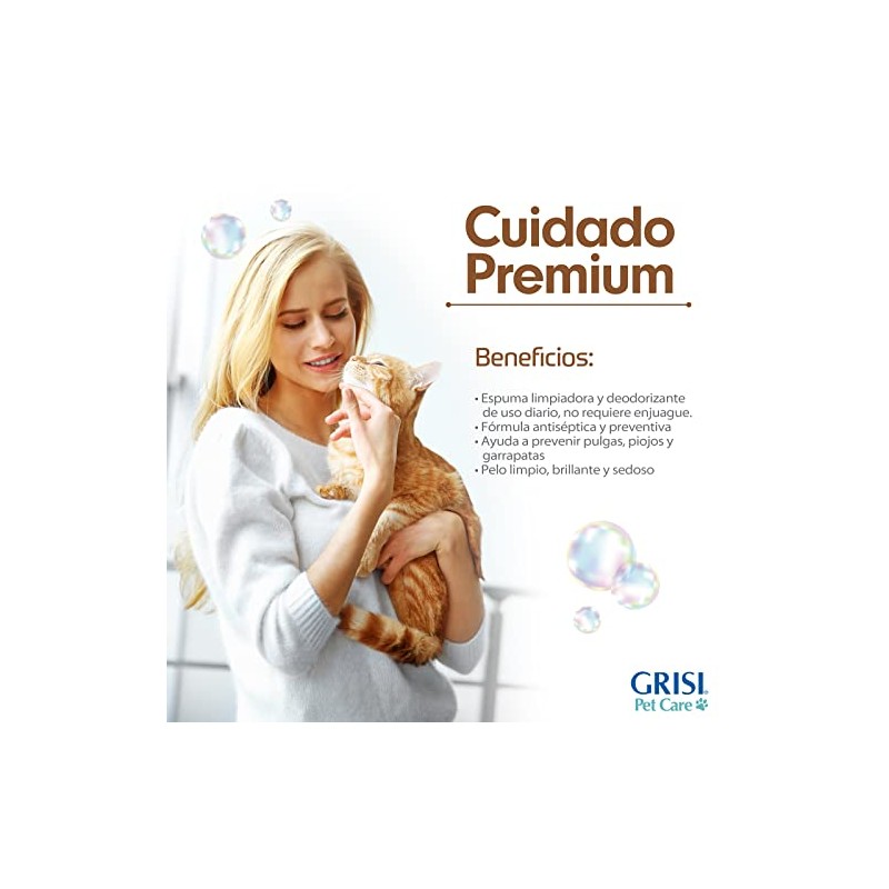 Gato Consentido - Foam de Limpieza en Seco, Shampoo en