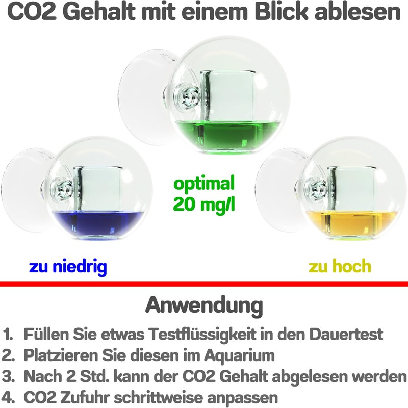 noble aqua CO2 Continuous Test Aquarium 150 ml CO2 Indicator