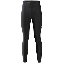 GORE WEAR Progress Ladies Thermal Cycling Tights With Seat Pad 34 Black/Neon Yellow