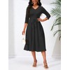 PerZeal Women's Casual A-Line Dress Wedding Guest Cocktail Church Flare