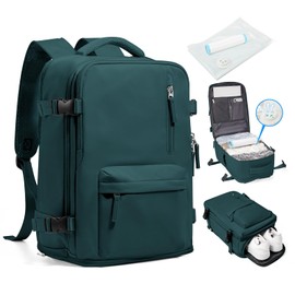 SZLX Ryanair Vacuum Backpack Hand Luggage 40 x 20 x 25 cm for Airplane Underseat Cabin Bag Women's Travel Backpack Hand Luggage Aeroplane 45 x 36 x 20 Daypacks Waterproof Business Men for 14 Inch