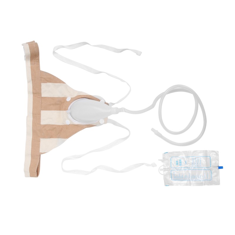Women Female Silicone Urine Collector Urine Collection Drainage Bag Wearable