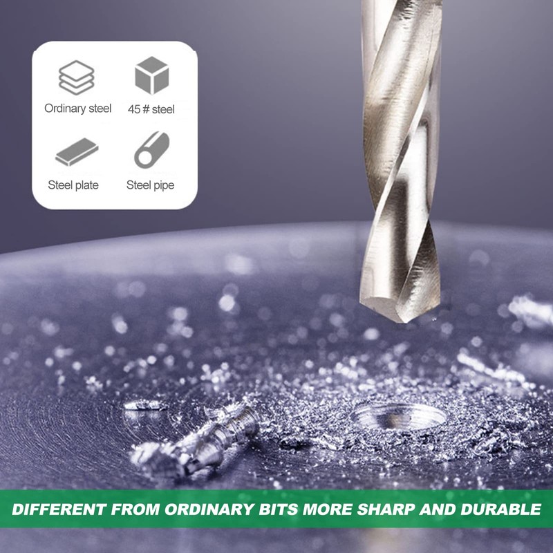 Long Drill Bit, 5Pcs High Speed Steel Small Twist Drill