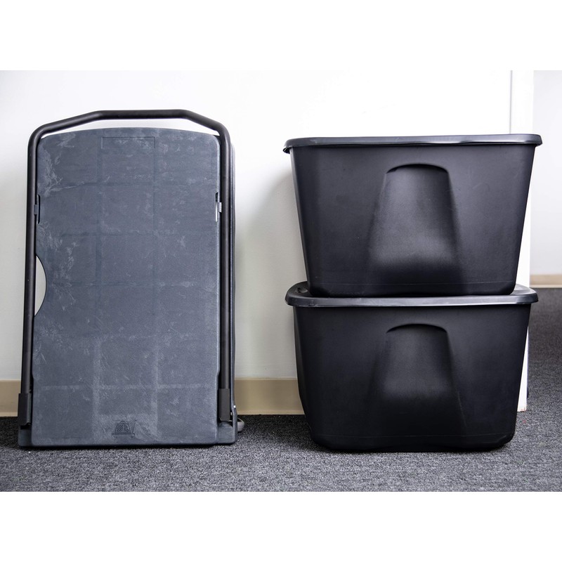 Plastic Platform Folding Cart, 400 lb. Cap., 31"x20" Platform, Versatile