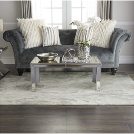 Inspire Me! Home Décor Elegance Grey 5'3" x 7'3" Area Rug, Modern, Abstract, Bed Room, Living Room, Dining Room, Kitchen, Easy Cleaning, Non Shedding, (5' x 7')