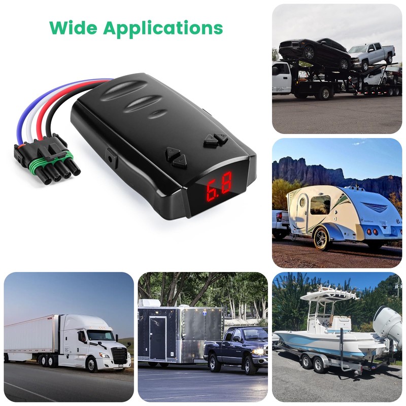 briidea Proportional Trailer Brake Controller, Digital Electric Brake Control for